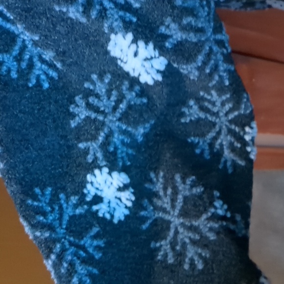 MUSKOKA LAKES* Snowflake hooded Teddy sweater button down jacket long sleeve - Picture 3 of 12